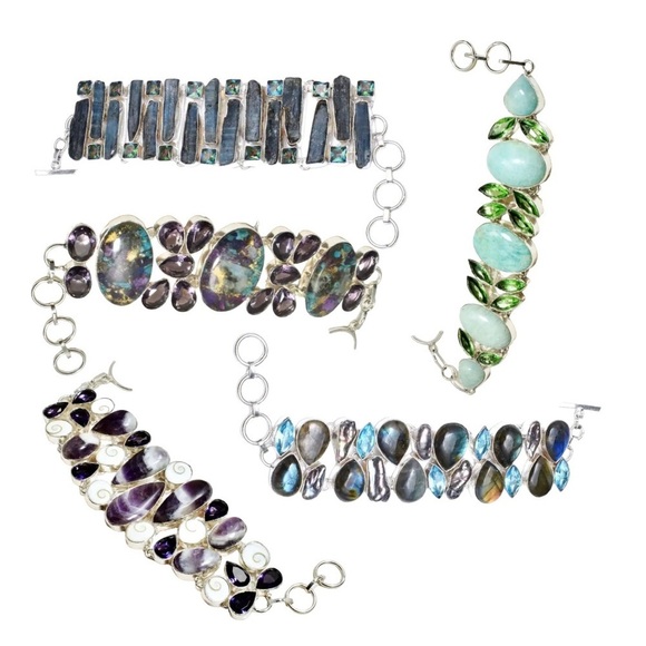 Multi Gemstone Bracelet - Picture 1 of 7